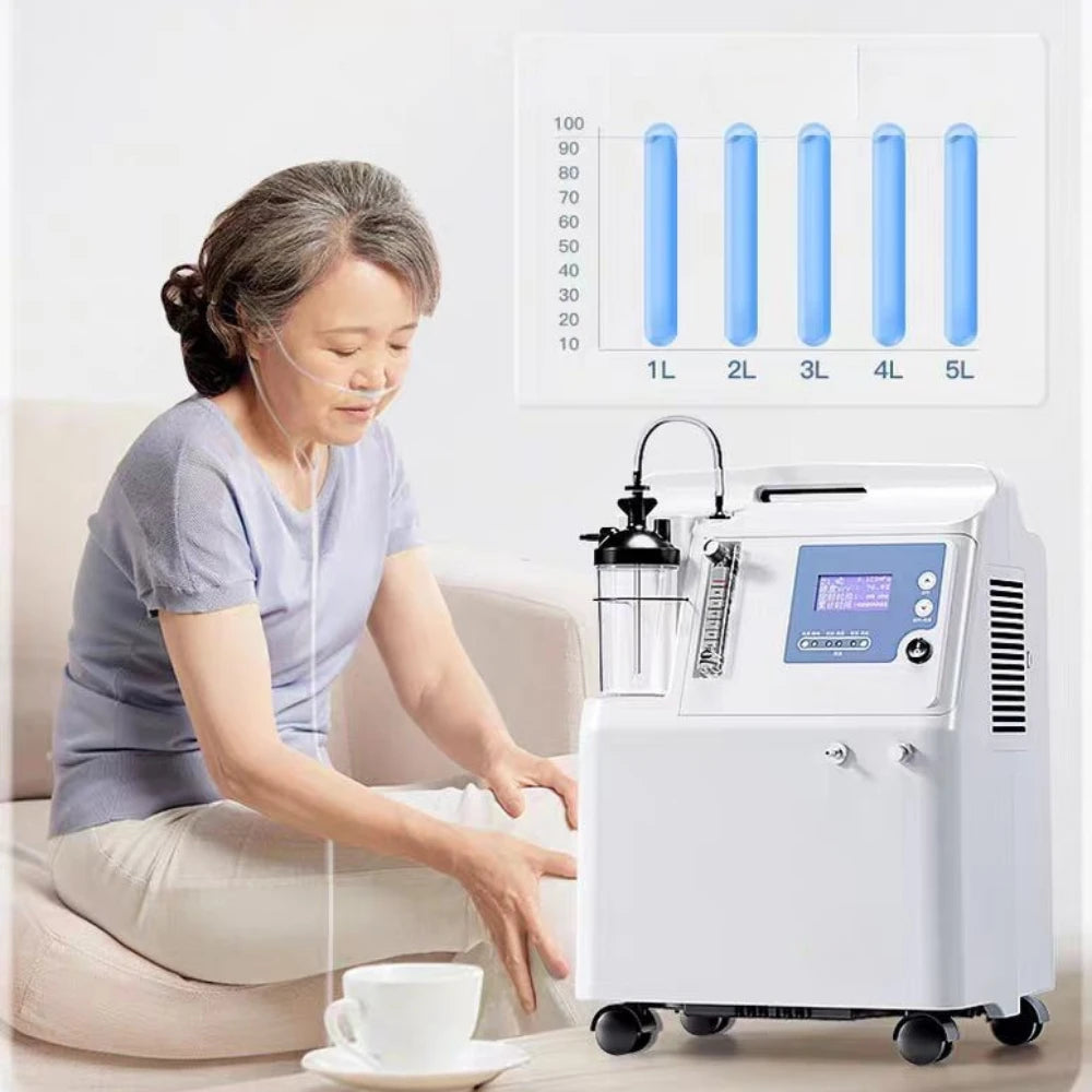 Home 5L Continuous Flow Oxygen Concentrator - JAY-5AW